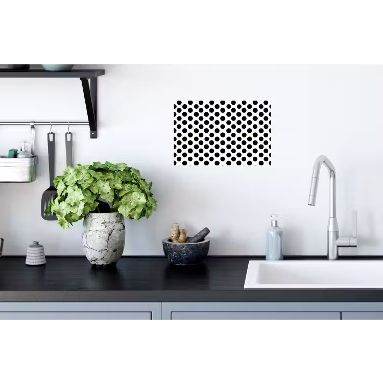 Klassiek - Stippen - Zwart Muursticker klein 286 -keuken