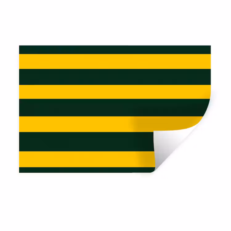 Klassiek - Strepen - Groen Muursticker klein 286 -3d