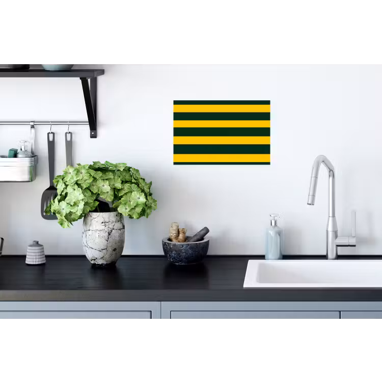 Klassiek - Strepen - Groen Muursticker klein 286 -keuken