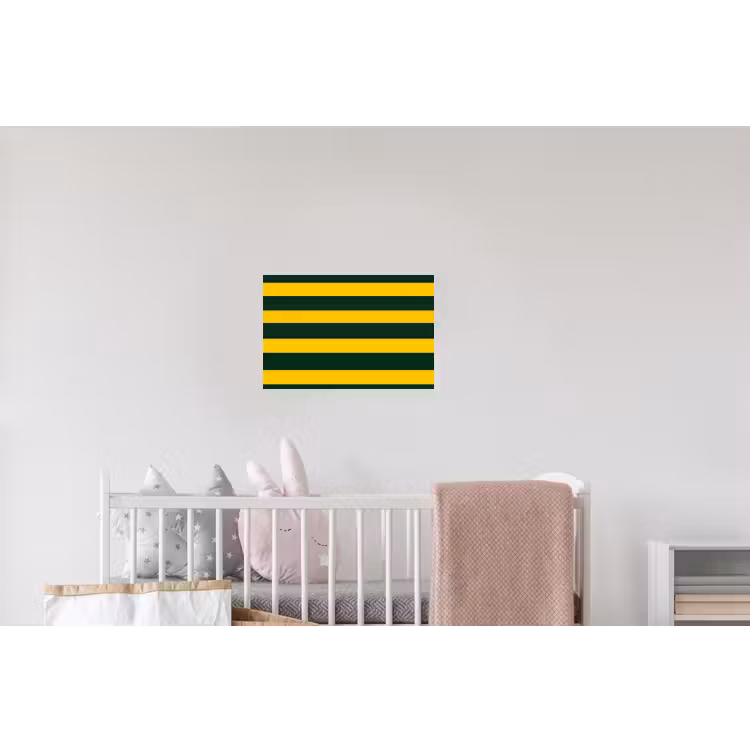 Klassiek - Strepen - Groen Muursticker klein 286 -kinderkamer