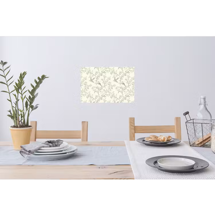 Klassiek - Vogels - Groen Muursticker klein 286 -eettafel