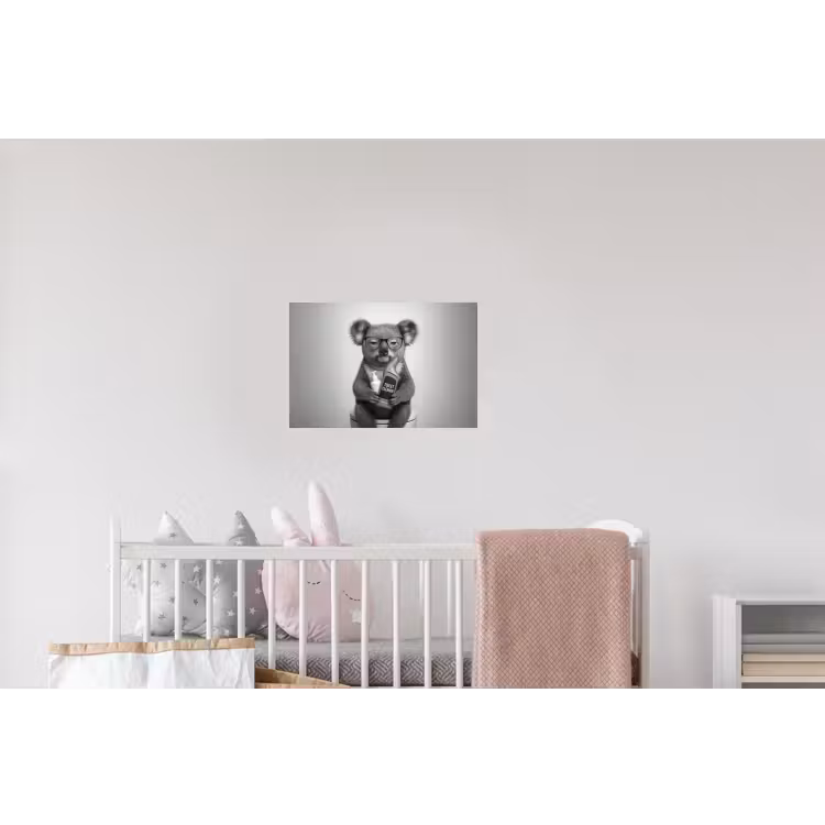 Koala - Bril - Toilet Muursticker klein -kinderkamer