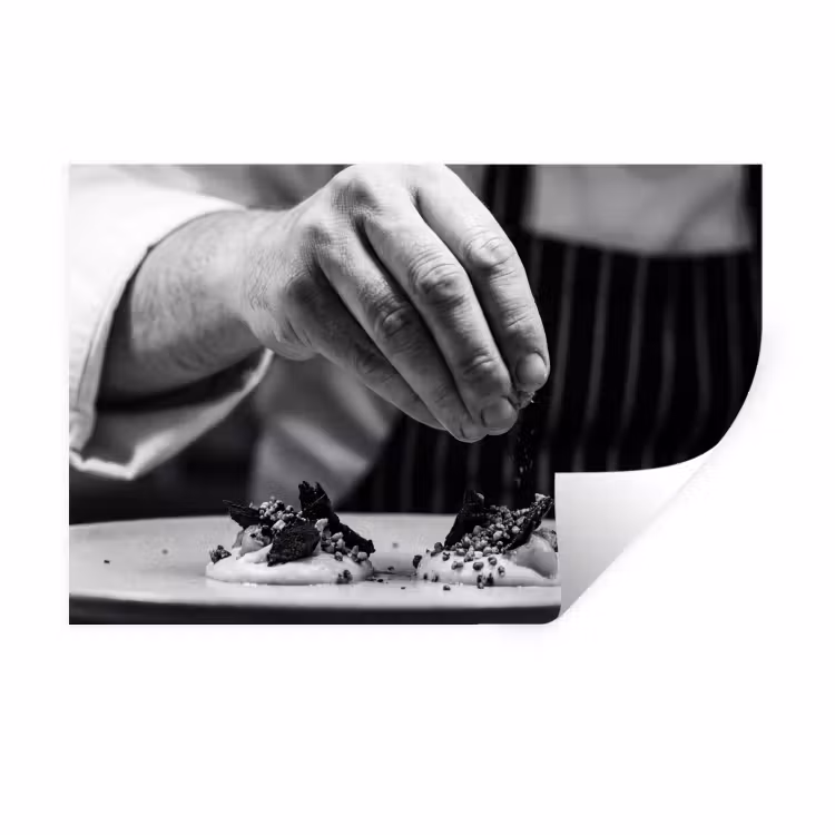 Chef - Garnering - Gerecht Muursticker klein -3d