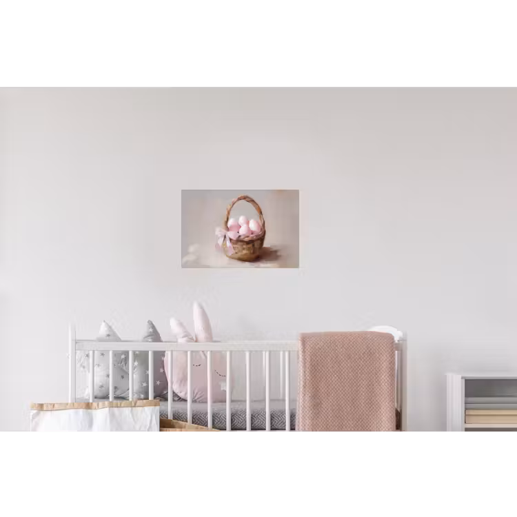 Mand - Eieren - Roze Muursticker klein -kinderkamer