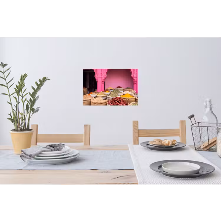 Wandtattoo – Kräuter – Markt – Rosa - Kruiden - Markt - Roze Muursticker klein