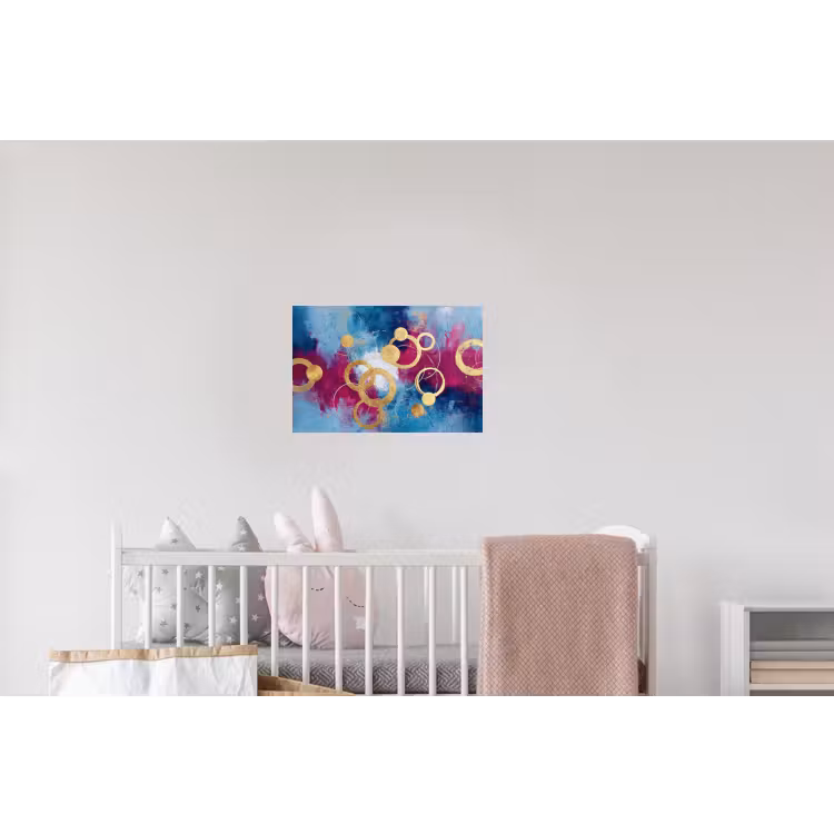 Cirkels - Goud - Abstract Muursticker klein -kinderkamer