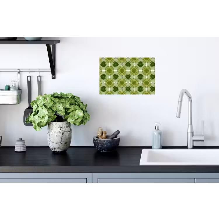 Cirkels - Patroon - Groen Muursticker klein 286 -keuken