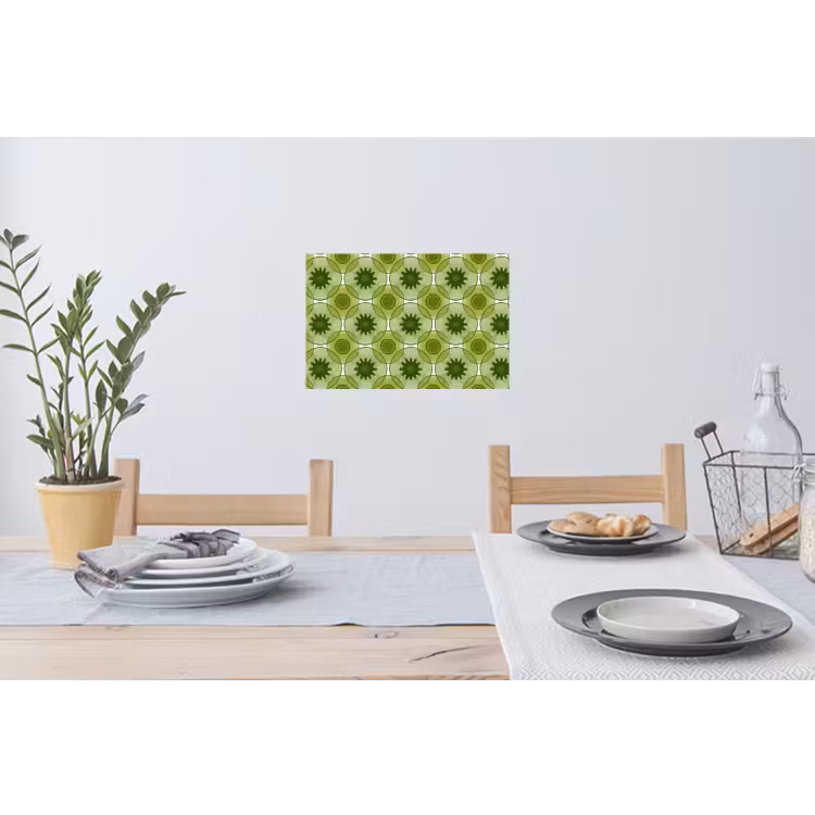 Cirkels - Patroon - Groen Muursticker klein 286 -eettafel