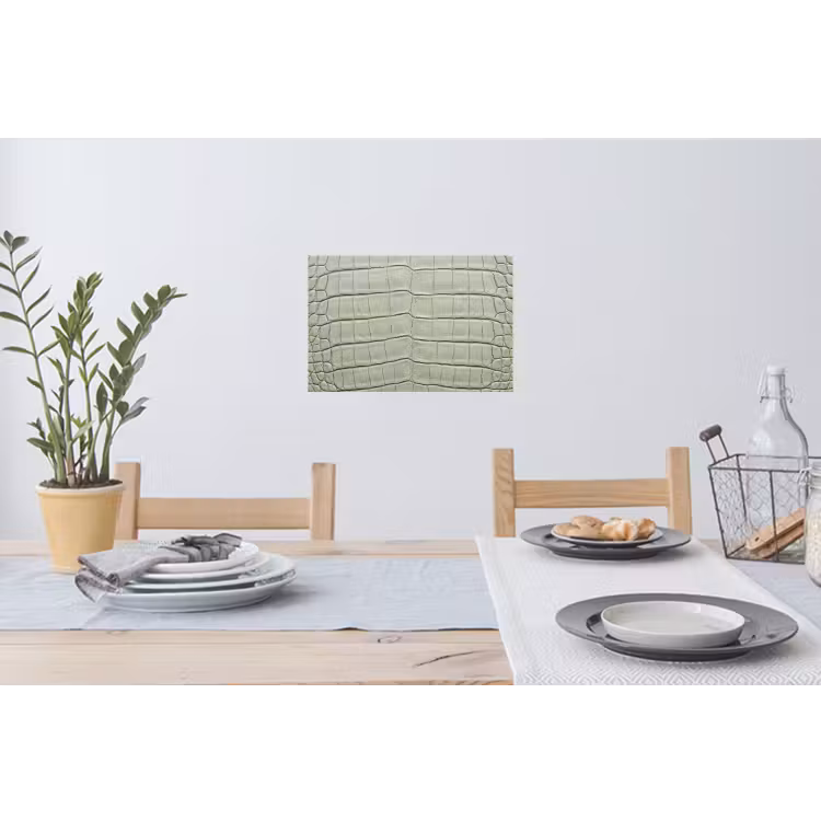 Krokodillenleer - Schubben - Groen Muursticker klein -eettafel