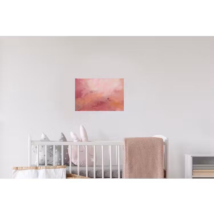 Kunst - Vloeiend - Pastel - Abstract Muursticker klein -kinderkamer
