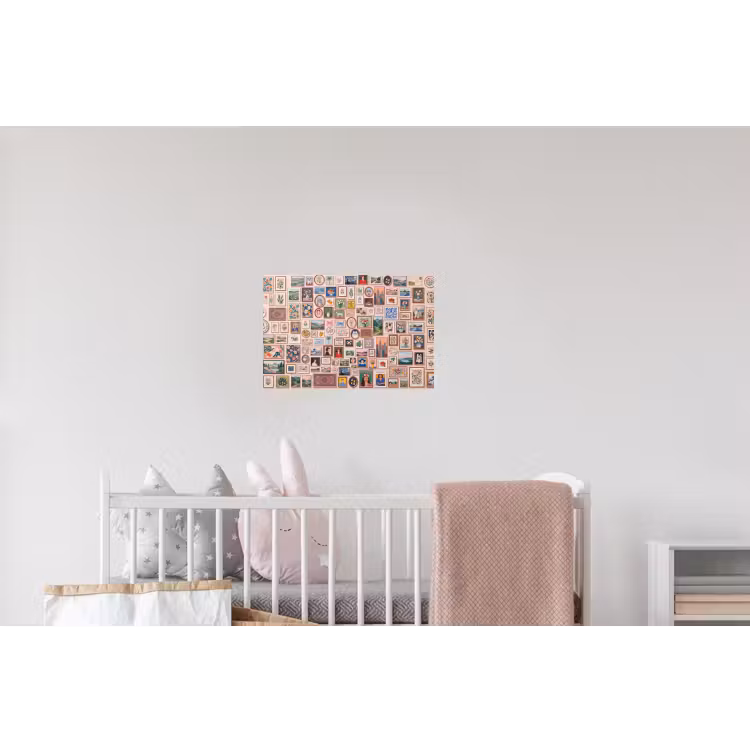 Kunst - Collectie - Decoratie - Modern - Kleurrijk Muursticker klein -kinderkamer