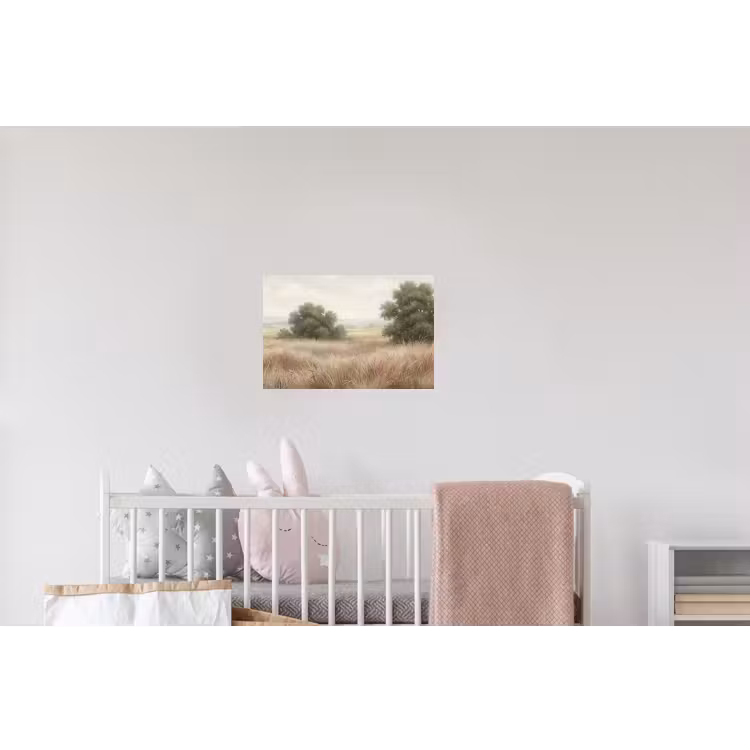 Landschap - Minimalistisch - Beige Muursticker klein -kinderkamer