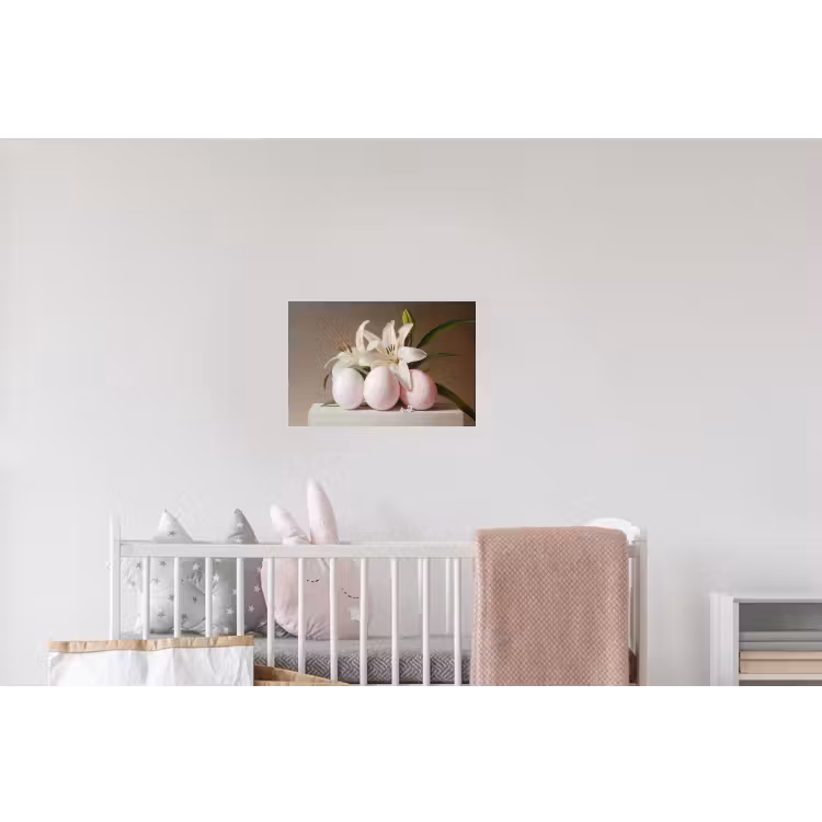 Lelies - Eieren - Pasen Muursticker klein -kinderkamer
