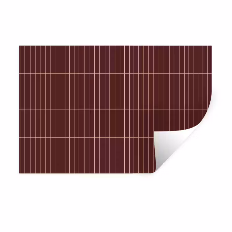 Lijnen - Patroon - Bordeaux Muursticker klein 286 -3d