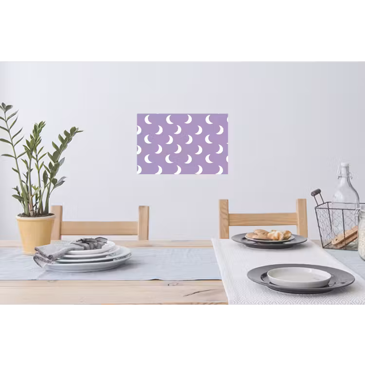 Manen - Patroon - Paars Muursticker klein 286 -eettafel