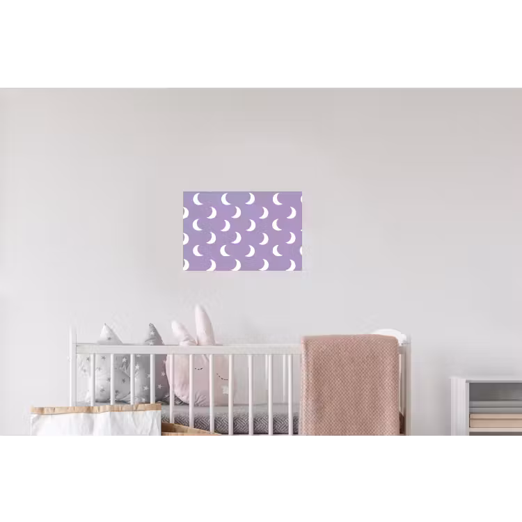 Manen - Patroon - Paars Muursticker klein 286 -kinderkamer