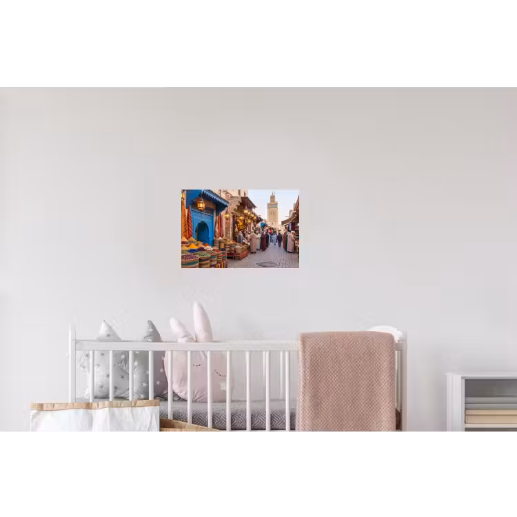 Wandtattoo – Markt – Orientalisch – Farbenfroh - Markt - Oosters - Kleurrijk Muursticker klein