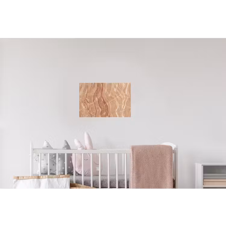 Marmer - Ader - Natuur - Abstract - Beige Muursticker klein -kinderkamer