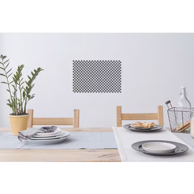 Marmer - Patroon - Grijs Muursticker klein 286 -eettafel