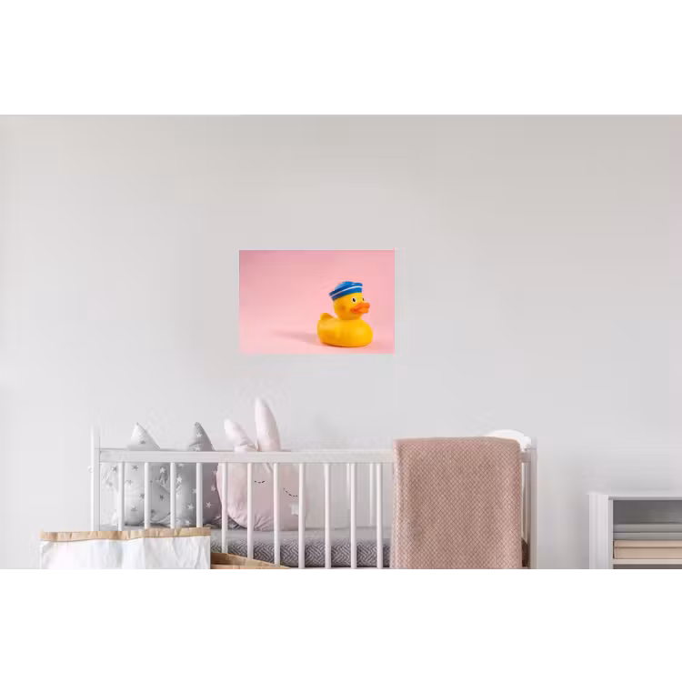 Matroos - Eend - Roze Muursticker klein -kinderkamer