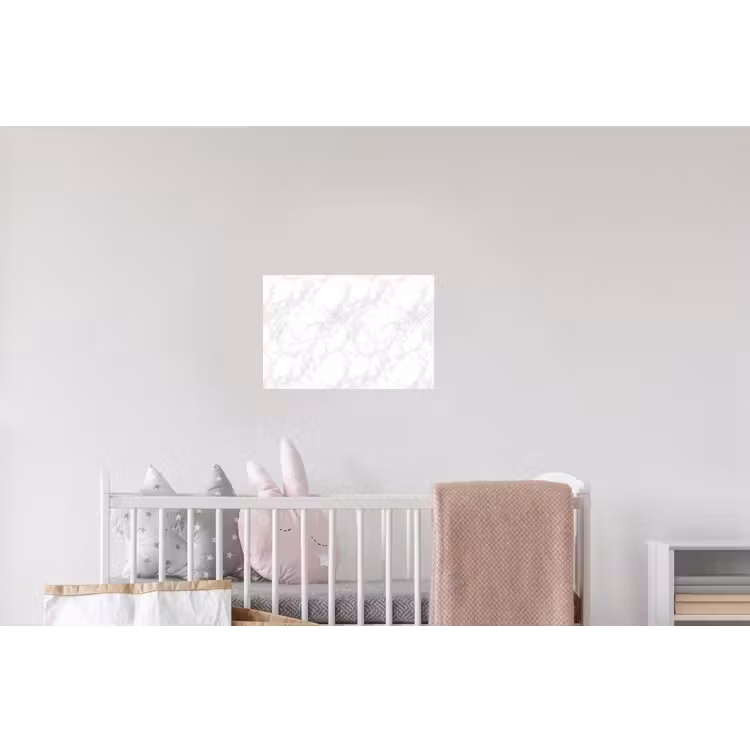 Minimalistisch - Wit - Grijze aders Muursticker klein 286 -kinderkamer