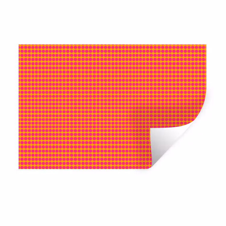 Modern - Stippen - Oranje Muursticker klein 286 -3d