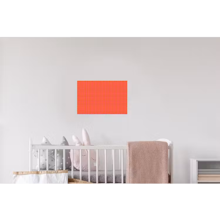 Modern - Stippen - Oranje Muursticker klein 286 -kinderkamer