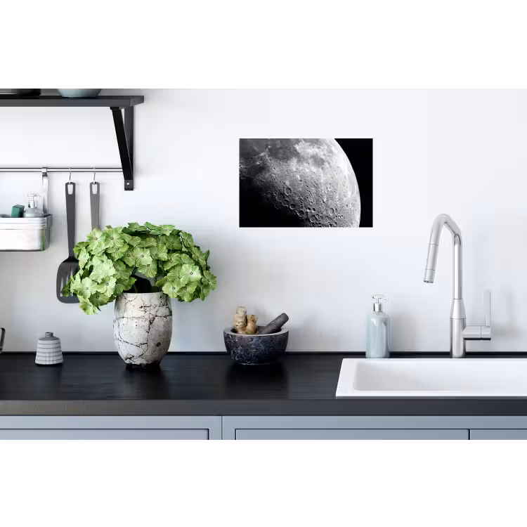 Wandtattoo – Mond – Krater – Weltraum - Maan - Kraters - Ruimte Muursticker klein