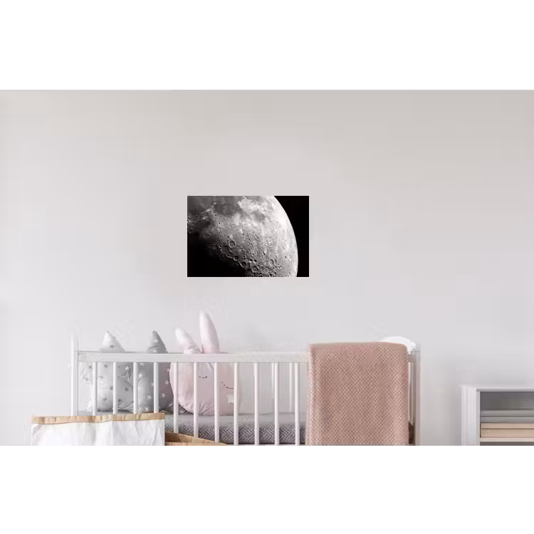 Wandtattoo – Mond – Krater – Weltraum - Maan - Kraters - Ruimte Muursticker klein