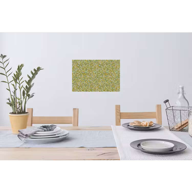 Mozaïek - Patroon - Groen Muursticker klein 286 -eettafel