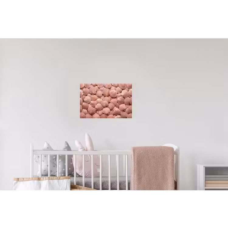 Schelpen - Patroon - Roze Muursticker klein -kinderkamer