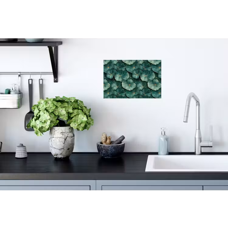 Patroon - Bladeren - Groen Muursticker klein 286 -keuken