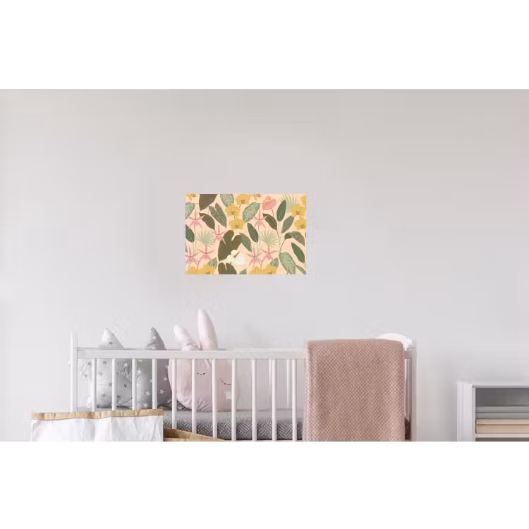 Patroon - Bloemen - Kleurrijk Muursticker klein -kinderkamer