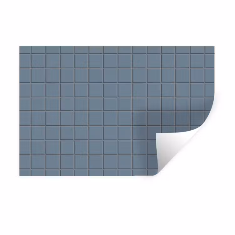 Patroon - Tegel - Blauwgrijs Muursticker klein 286 -3d