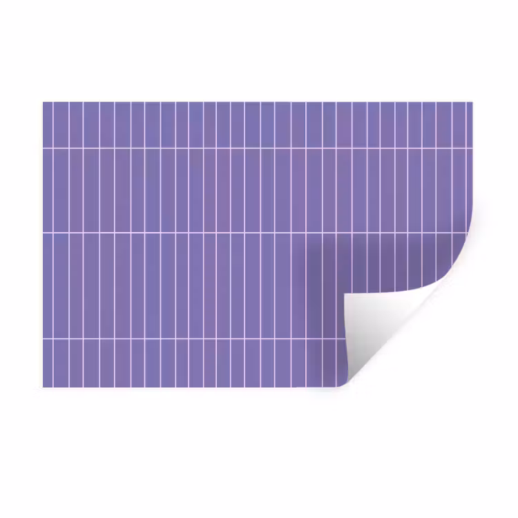 Patroon - Tegel - Lila Muursticker klein 286 -3d