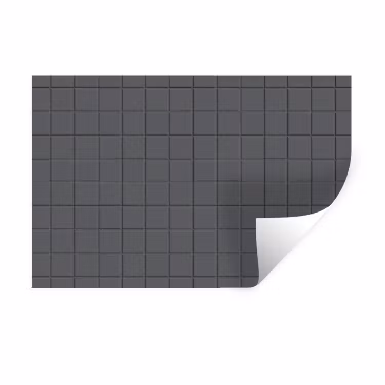 Patroon - Tegel - Grafiet - Grijs Muursticker klein 286 -3d