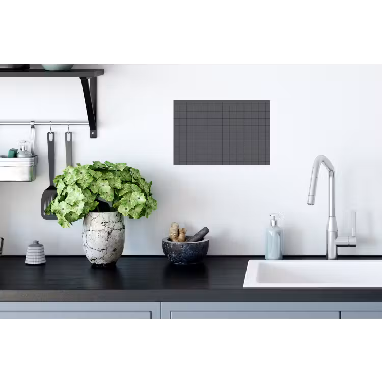 Patroon - Tegel - Grafiet - Grijs Muursticker klein 286 -keuken