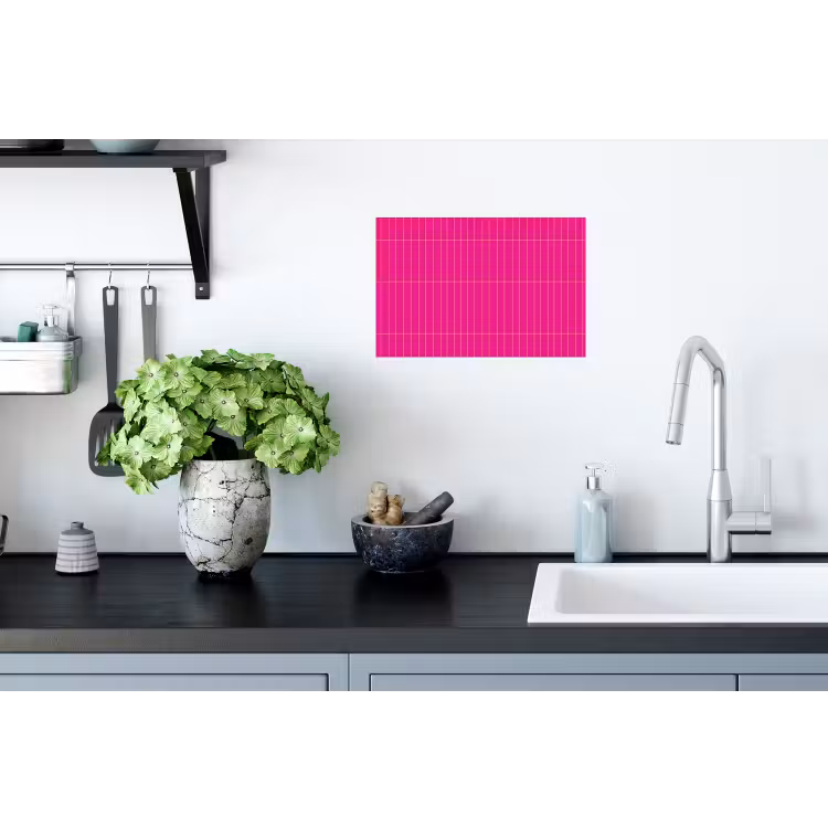Patroon - Tegel - Magenta - Roze Muursticker klein 286 -keuken