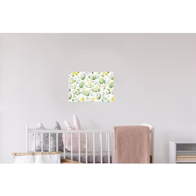 Patroon - Groen - Eieren Muursticker klein -kinderkamer