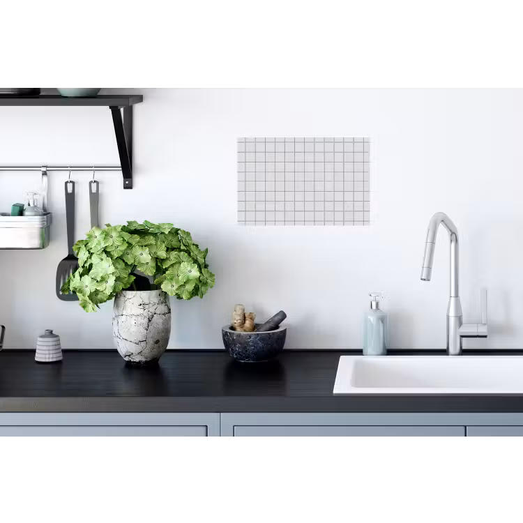 Patroon - Tegels - Grijs - Wit Muursticker klein 286 -keuken