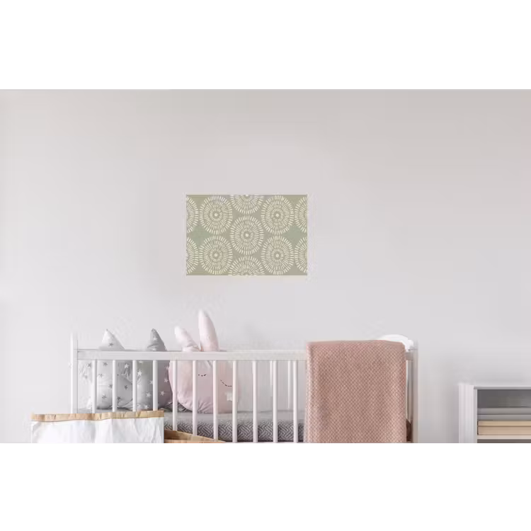 Patroon - Cirkels - Abstract - Modern - Groen Muursticker klein -kinderkamer