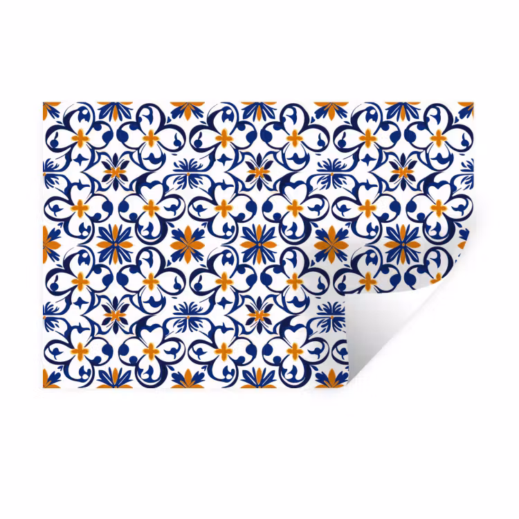 Patroon - Modern - Kleurrijk Muursticker klein 286 -3d
