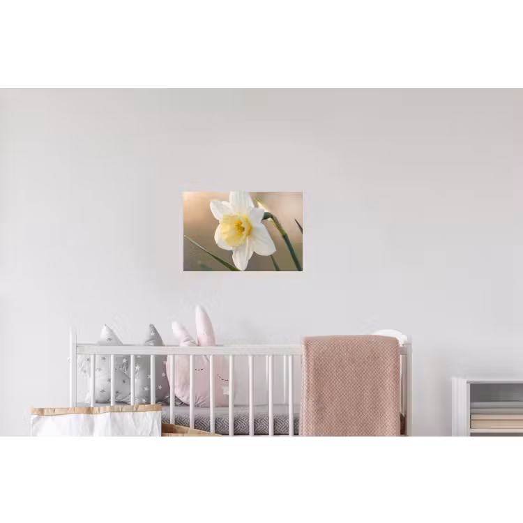 Narcis - Bloem - Minimalistisch Muursticker klein -kinderkamer