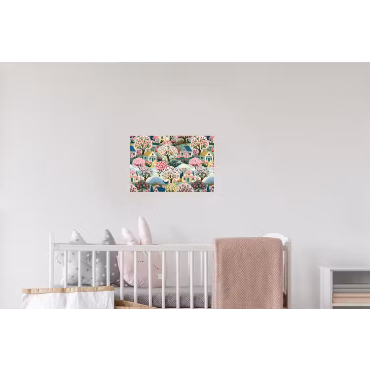 Nostalgisch - Idyllisch - Kleurrijk Muursticker klein 286 -kinderkamer