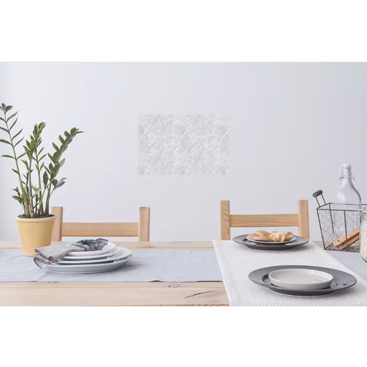 Oppervlakte - Textuur - Grijs Muursticker klein 286 -eettafel