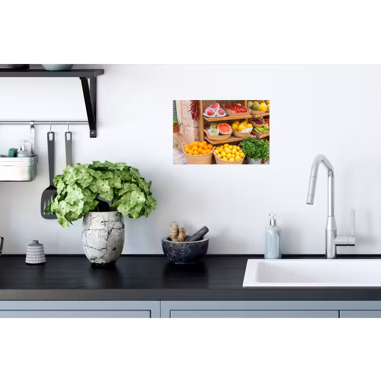 Wandtattoo – Obst – Markt – Frisch - Fruit - Markt - Vers Muursticker klein