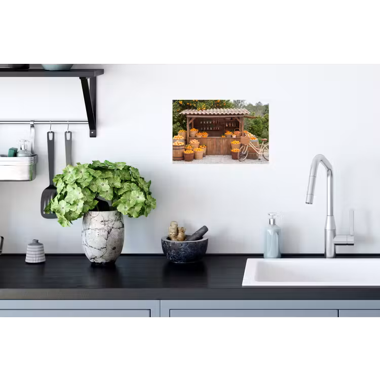 Wandtattoo – Obst – Markt – Ländlich - Fruit - Markt - Landelijk Muursticker klein