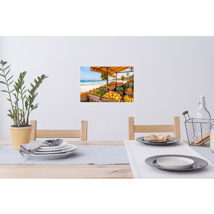 Wandtattoo – Obst – Strand – Tropisch - Fruit - Strand - Tropisch Muursticker klein