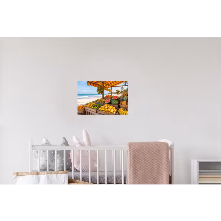 Wandtattoo – Obst – Strand – Tropisch - Fruit - Strand - Tropisch Muursticker klein