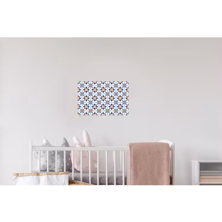 Ornament - Tegel - Kleurrijk Muursticker klein 286 -kinderkamer
